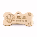 Métal en acier inoxydable personnalisée graveur dogtag métal vierge de nom de chien militaire